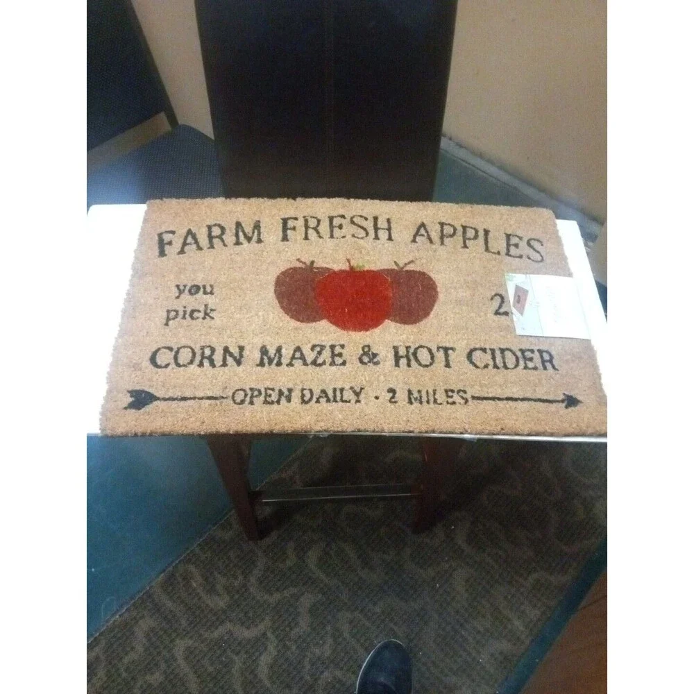 Huntington Home Farm Fresh Apples Coir Mat